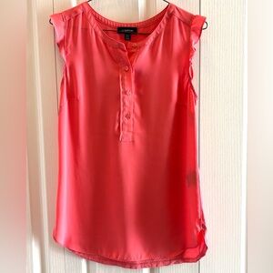 Le Chateau Coral Button-Front Blouse